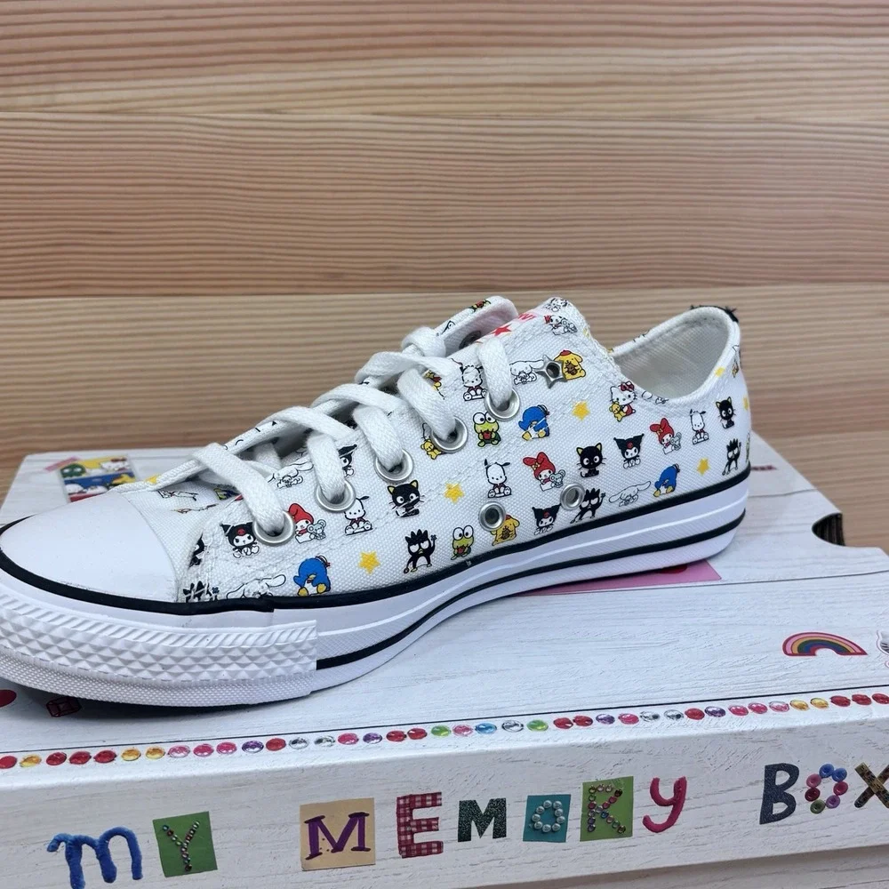 Converse HELLO KITTY And Friends Chuck Taylor White Low Sneakers Women's Sz 9